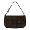 ルイ・ヴィトン LOUIS VUITTON ポシェット・アクセソワール ブラウン モノグラム/レザー レディース ハンドバッグ