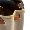 エルメス HERMES エールバッグMM □C刻印 ベージュ/ゴールド シルバー金具 トワル レザー ユニセックス ハンドバッグ ショルダーバッグ