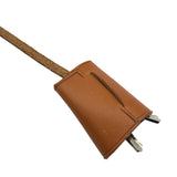 エルメス HERMES エールバッグMM □C刻印 ベージュ/ゴールド シルバー金具 トワル レザー ユニセックス ハンドバッグ ショルダーバッグ