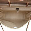 エルメス HERMES エールバッグMM □C刻印 ベージュ/ゴールド シルバー金具 トワル レザー ユニセックス ハンドバッグ ショルダーバッグ