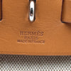 エルメス HERMES エールバッグMM □C刻印 ベージュ/ゴールド シルバー金具 トワル レザー ユニセックス ハンドバッグ ショルダーバッグ