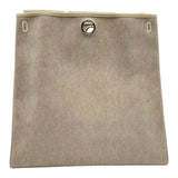 エルメス HERMES エールバッグMM □C刻印 ベージュ/ゴールド シルバー金具 トワル レザー ユニセックス ハンドバッグ ショルダーバッグ