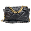 シャネル CHANEL CHANEL19　ラージバッグ AS1161 ブラック×ゴールド金具 シャイニーラムスキン レディース ショルダーバッグ