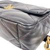 シャネル CHANEL CHANEL19　ラージバッグ AS1161 ブラック×ゴールド金具 シャイニーラムスキン レディース ショルダーバッグ