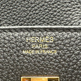 エルメス HERMES バーキン25 G刻 ブラック ゴールド金具 トゴ レディース ハンドバッグ