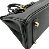 エルメス HERMES バーキン25 G刻 ブラック ゴールド金具 トゴ レディース ハンドバッグ