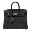 エルメス HERMES バーキン25 G刻 ブラック ゴールド金具 トゴ レディース ハンドバッグ
