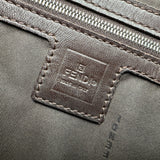 フェンディ FENDI マンマバケット ブラウン ナイロンジャガード レディース ショルダーバッグ