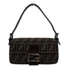 フェンディ FENDI マンマバケット ブラウン ナイロンジャガード レディース ショルダーバッグ