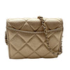 シャネル CHANEL マトラッセ コンパクトチェーンウォレット AP0238 31番台 ゴールド ラムスキン レディース ショルダーバッグ
