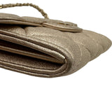シャネル CHANEL マトラッセ コンパクトチェーンウォレット AP0238 31番台 ゴールド ラムスキン レディース ショルダーバッグ