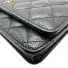 シャネル CHANEL マトラッセ チェーンウォレット AP0250 ブラック ゴールド金具 キャビアスキン レディース ショルダーバッグ