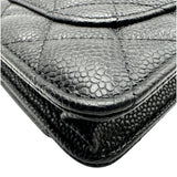 シャネル CHANEL マトラッセ チェーンウォレット AP0250 ブラック ゴールド金具 キャビアスキン レディース ショルダーバッグ