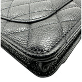 シャネル CHANEL マトラッセ チェーンウォレット AP0250 ブラック ゴールド金具 キャビアスキン レディース ショルダーバッグ