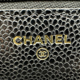 シャネル CHANEL マトラッセ チェーンウォレット AP0250 ブラック ゴールド金具 キャビアスキン レディース ショルダーバッグ