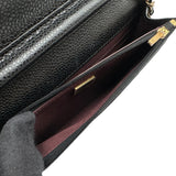シャネル CHANEL マトラッセ チェーンウォレット AP0250 ブラック ゴールド金具 キャビアスキン レディース ショルダーバッグ