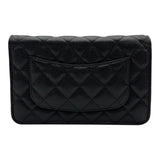 シャネル CHANEL マトラッセ チェーンウォレット AP0250 ブラック ゴールド金具 キャビアスキン レディース ショルダーバッグ