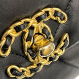 シャネル CHANEL CHANEL19 バッグ AS1160 31番台 ブラック ゴールド/シルバー金具 シャイニーラムスキン レディース ショルダーバッグ