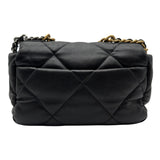 シャネル CHANEL CHANEL19 バッグ AS1160 31番台 ブラック ゴールド/シルバー金具 シャイニーラムスキン レディース ショルダーバッグ