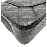 シャネル CHANEL マトラッセ23 A01113 29番台 ブラック シルバー金具 キャビアスキン レディース ショルダーバッグ