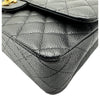 シャネル CHANEL マトラッセ25 A01112 20番台 ブラック ゴールド金具 キャビアスキン レディース ショルダーバッグ