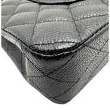 シャネル CHANEL マトラッセ25 A01112 20番台 ブラック ゴールド金具 キャビアスキン レディース ショルダーバッグ