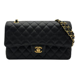 シャネル CHANEL マトラッセ25 A01112 20番台 ブラック ゴールド金具 キャビアスキン レディース ショルダーバッグ