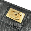 シャネル CHANEL チョコバー トートバッグ 7番台 ブラック ゴールド金具 キャビアスキン レディース