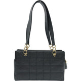 シャネル CHANEL チョコバー トートバッグ 7番台 ブラック ゴールド金具 キャビアスキン レディース