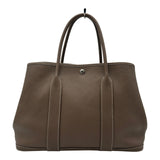 エルメス HERMES ガーデンパーティPM D刻 エトゥープ シルバー金具 ネゴンダ レディース トートバッグ