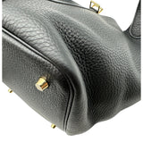 エルメス HERMES ピコタンロックMM G刻 ブラック ゴールド金具 トリヨン レディース ハンドバッグ