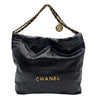 シャネル CHANEL CHANEL22 スモールバッグ AS3260 ブラック ゴールド金具 シャイニーカーフスキン レディース ハンドバッグ