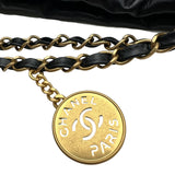 シャネル CHANEL CHANEL22 スモールバッグ AS3260 ブラック ゴールド金具 シャイニーカーフスキン レディース ハンドバッグ
