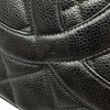 シャネル CHANEL 復刻トート A01804 6番台 ブラック シルバー金具 キャビアスキン レディース ハンドバッグ