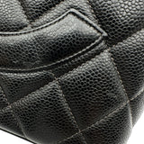 シャネル CHANEL 復刻トート A01804 6番台 ブラック シルバー金具 キャビアスキン レディース ハンドバッグ
