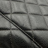シャネル CHANEL 復刻トート A01804 6番台 ブラック シルバー金具 キャビアスキン レディース ハンドバッグ