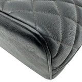 シャネル CHANEL 復刻トート A01804 6番台 ブラック シルバー金具 キャビアスキン レディース ハンドバッグ