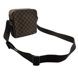 ルイ・ヴィトン LOUIS VUITTON オラフPM N41442 ブラウン ダミエ/レザー レディース ショルダーバッグ