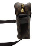ルイ・ヴィトン LOUIS VUITTON オラフPM N41442 ブラウン ダミエ/レザー レディース ショルダーバッグ