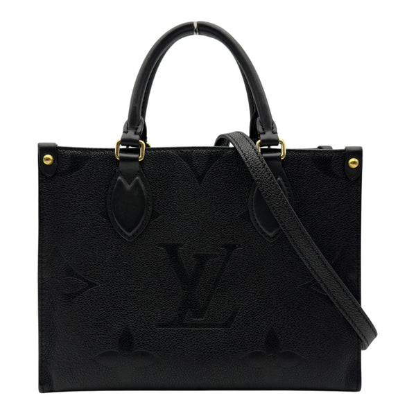 【かなた】ルイヴィトンオンザゴー PM M45653モノグラムアンプラント ルイ・ヴィトン LOUIS VUITTON オンザゴーPM M45653 ブラック