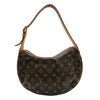 ルイ・ヴィトン LOUIS VUITTON クロワッサンMM M51512 ブラウン モノグラム/レザー レディース ショルダーバッグ