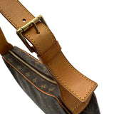 ルイ・ヴィトン LOUIS VUITTON クロワッサンMM M51512 ブラウン モノグラム/レザー レディース ショルダーバッグ