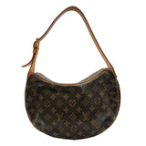 ルイ・ヴィトン LOUIS VUITTON クロワッサンMM M51512 ブラウン モノグラム/レザー レディース ショルダーバッグ