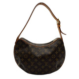 ルイ・ヴィトン LOUIS VUITTON クロワッサンMM M51512 ブラウン モノグラム/レザー レディース ショルダーバッグ