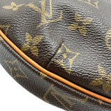ルイ・ヴィトン LOUIS VUITTON クロワッサンMM M51512 ブラウン モノグラム/レザー レディース ショルダーバッグ