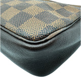 ルイ・ヴィトン LOUIS VUITTON トゥルース・メイクアップポーチ N51982 ブラウン ダミエ/レザー レディース ハンドバッグ