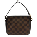 ルイ・ヴィトン LOUIS VUITTON トゥルース・メイクアップポーチ N51982 ブラウン ダミエ/レザー レディース ハンドバッグ