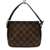ルイ・ヴィトン LOUIS VUITTON トゥルース・メイクアップポーチ N51982 ブラウン ダミエ/レザー レディース ハンドバッグ