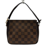 ルイ・ヴィトン LOUIS VUITTON トゥルース・メイクアップポーチ N51982 ブラウン ダミエ/レザー レディース ハンドバッグ
