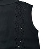 シャネル CHANEL ココマークボタン ノースリーブニットシャツ P63059 ブラック コットン レディース その他トップス